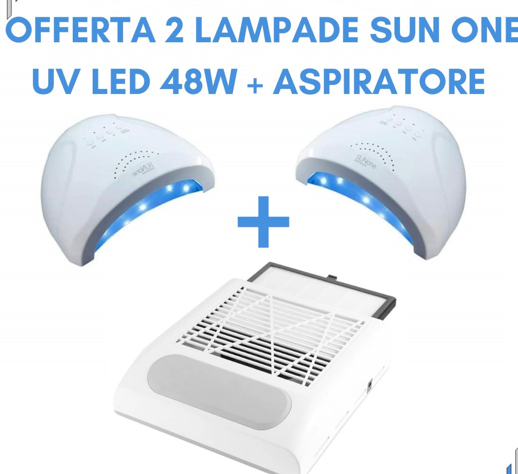 Kit aspiratore 80w + lampade sun48w