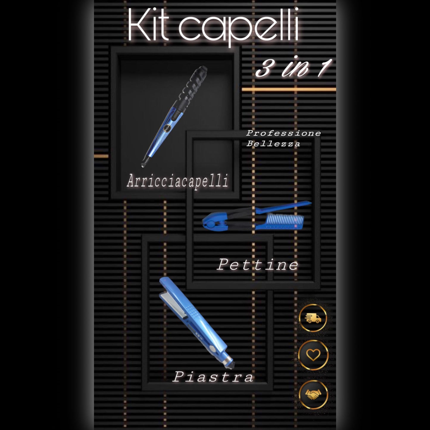 Kit Capelli 3 in 1 Nano Titanio