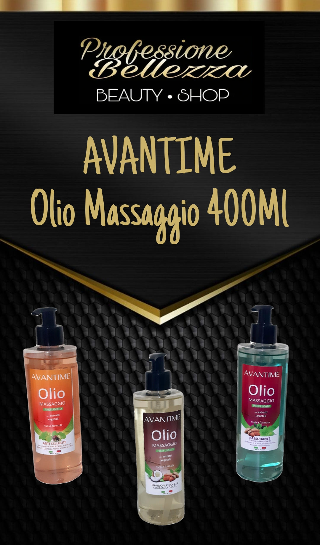 AVANTIME Olio Massaggio 400Ml