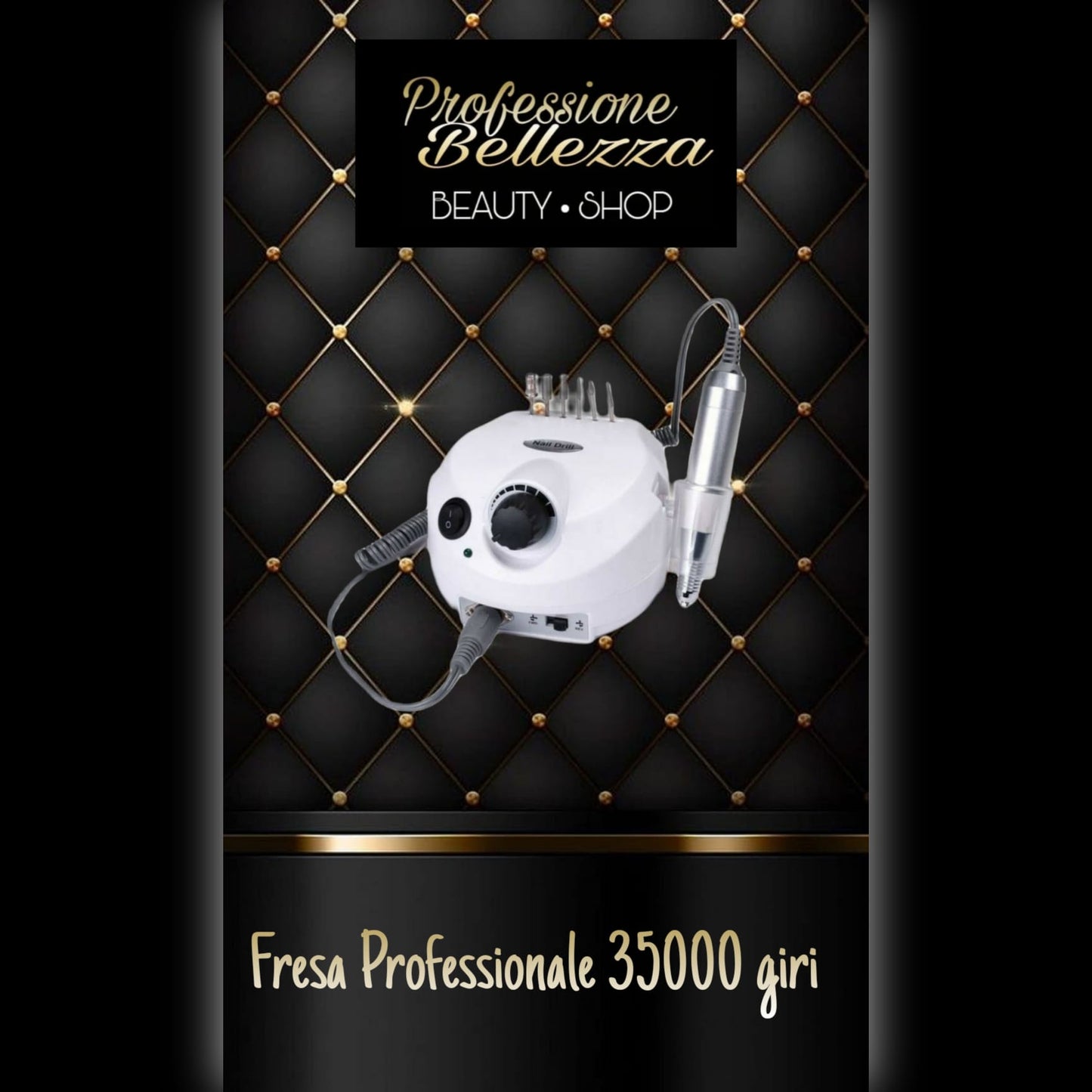 FRESA PER UNGHIE PROFESSIONALE 35000 GIRI RICOSTRUZIONE MANICURE PEDICURE